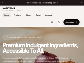 katayamafoodusa.com homepage screenshot