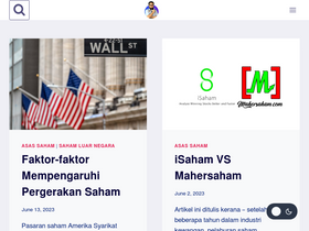 'mahersaham.com' screenshot