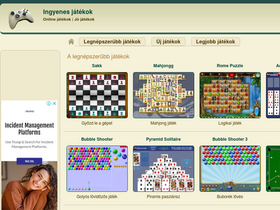 'ingyenesjatekok.net' screenshot