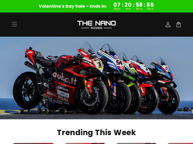 The Nano Rides homepage screenshot