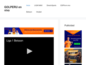 'golperuenvivo.pe' screenshot