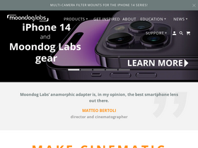 Moondog Labs homepage screenshot