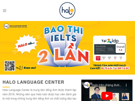 'haloenglish.edu.vn' screenshot