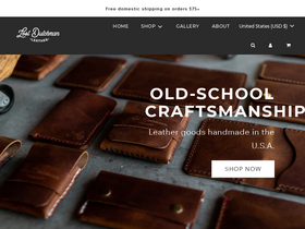 Lost Dutchman Leather website screenshot