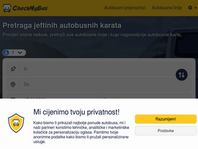 'checkmybus.hr' screenshot