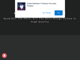 'kill-the-hero.com' screenshot