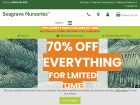 'seagravenurseries.co.uk' screenshot