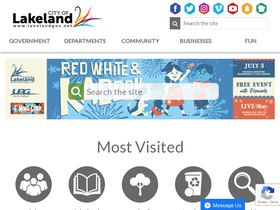 'lakelandgov.net' screenshot
