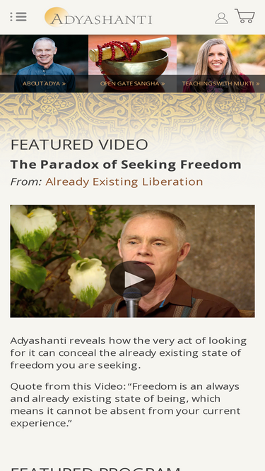 adyashanti.opengatesangha.org