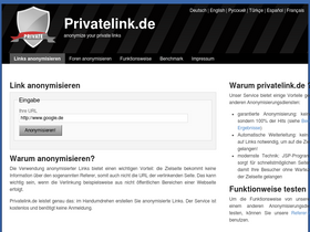 'privatelink.de' screenshot