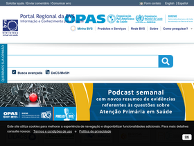 'bvsalud.org' screenshot
