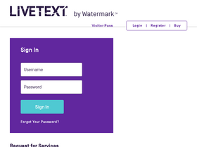 'livetext.com' screenshot