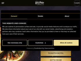 'harry-potter-theater.de' screenshot