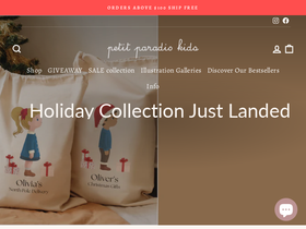 petitparadiskids.com homepage screenshot