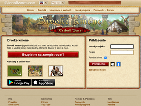 'divoke-kmene.sk' screenshot