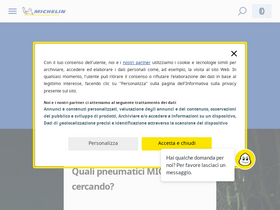 'michelin.it' screenshot
