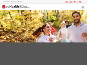 'pthealth.ca' screenshot