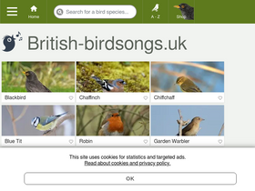 'british-birdsongs.uk' screenshot
