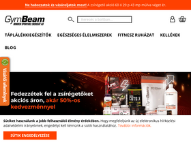'gymbeam.hu' screenshot