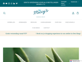 Miccy's Jewelz homepage screenshot