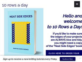 '10rowsaday.com' screenshot