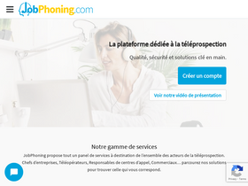 'jobphoning.com' screenshot