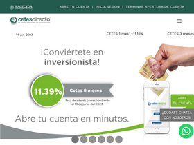 'cetesdirecto.com' screenshot