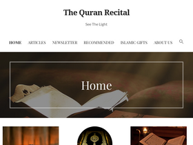 'thequranrecital.com' screenshot