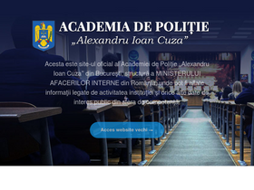 'academiadepolitie.ro' screenshot