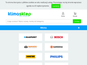 'klimasklep.pl' screenshot