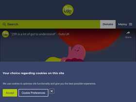 'gutscharity.org.uk' screenshot