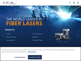 'ipgphotonics.com' screenshot