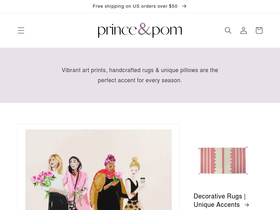 princeandpom.com homepage screenshot