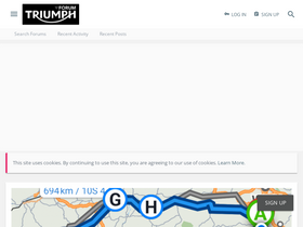 'thetriumphforum.com' screenshot