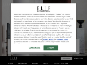 'elledecoration.co.uk' screenshot