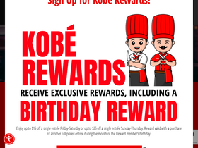 'kobesteakhouse.com' screenshot