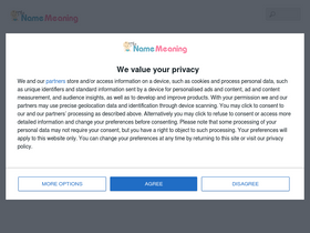 'thenamemeaning.com' screenshot