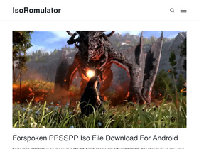 'isoromulator.com' screenshot