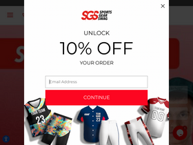 'sportsgearswag.com' screenshot