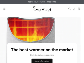CozyWrap website screenshot
