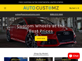 autocustomz.com homepage screenshot
