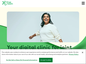 'hingehealth.com' screenshot