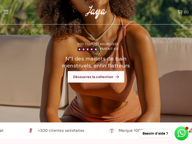 Jayaswimwear homepage screenshot