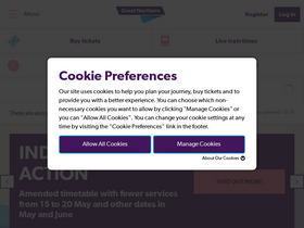 'greatnorthernrail.com' screenshot