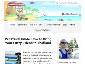 'thethailandlife.com' screenshot