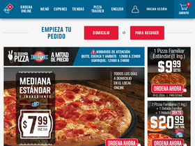 'dominos.ec' screenshot