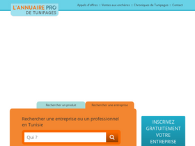 'annuairepro-tunisie.com' screenshot