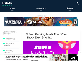 'romsgames.net' screenshot