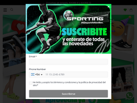 'sporting.com.ar' screenshot