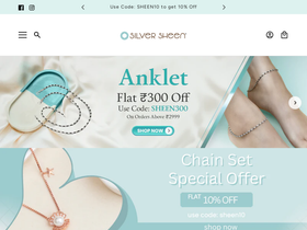 silversheen.in homepage screenshot